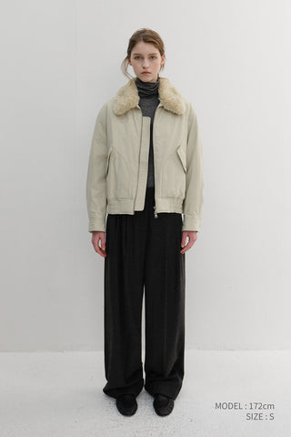 UNISEX FLIGHT PADDED JACKET BEIGE