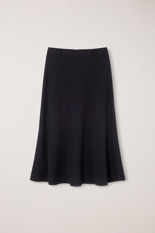 FLUID LONG SKIRT BLACK