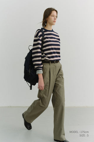 UNISEX STRIPED T-SHIRT NAVY STRIPE
