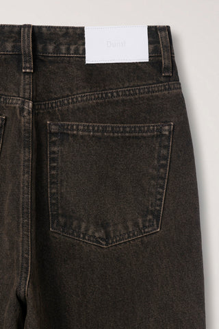 RELAXED WIDE JEANS DYED BROWN