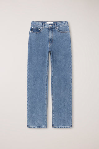 ESSENTIAL STRAIGHT FULL LENGTH JEANS CLASSIC BLUE