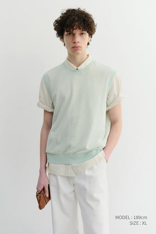 UNISEX HOLIDAY STRIPED SHIRT CREAM STRIPE