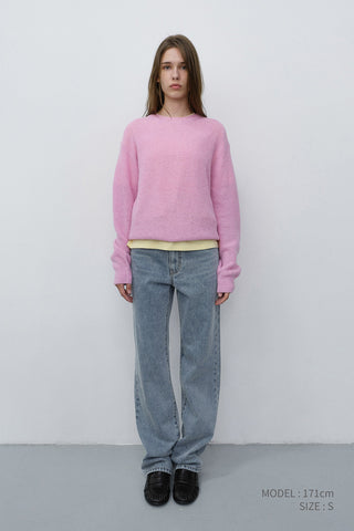 ESSENTIAL STRAIGHT FULL LENGTH JEANS LIGHT BLUE