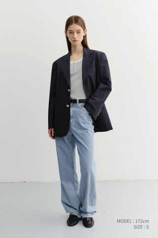 SUMMER STRAIGHT JEANS LIGHT BLUE