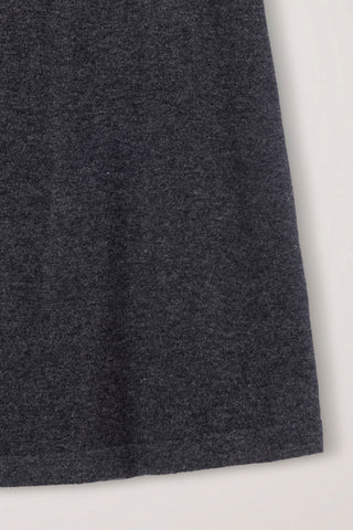 KNITTED MAXI SKIRT CHARCOAL GREY