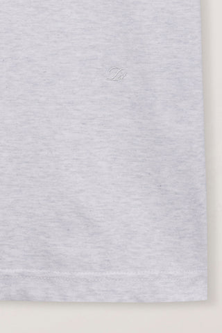 UNISEX LOOSE T-SHIRT LIGHT MELANGE GREY