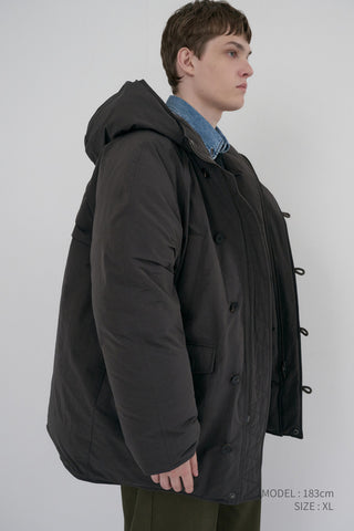 UNISEX GOOSE DOWN PARKA JACKET MUSHROOM