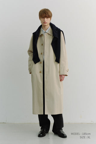 UNISEX REFINED MAC COAT BEIGE