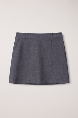 MINI SKIRT CHARCOAL GREY