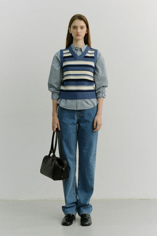 ESSENTIAL STRAIGHT FULL LENGTH JEANS CLASSIC BLUE