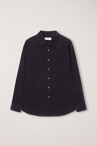 UNISEX CORDUROY SHIRT DARK BROWN