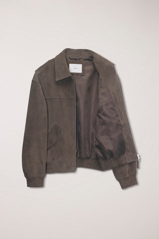 UNISEX REFINED SUEDE BLOUSON TAUPE SUEDE