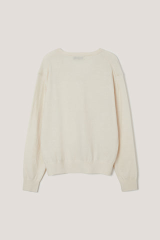 UNISEX SOFT V-NECK SWEATER IVORY