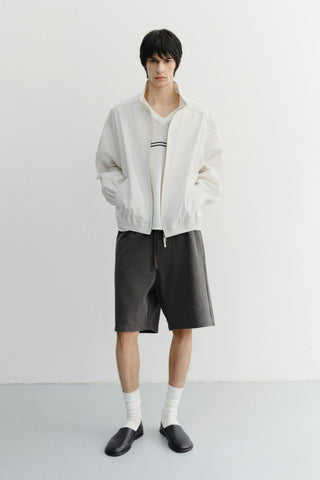 UNISEX PIGMENT RELAXED BEACH SHORTS CHARCOAL GREY