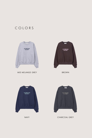UNISEX SLOGAN SWEATSHIRT BROWN