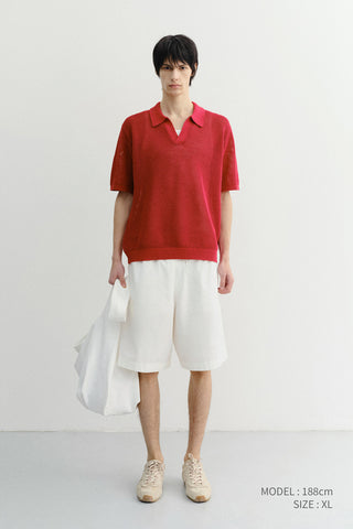 UNISEX PAJAMA BERMUDA SHORTS WHITE