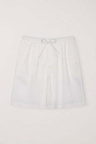 UNISEX PAJAMA BERMUDA SHORTS WHITE