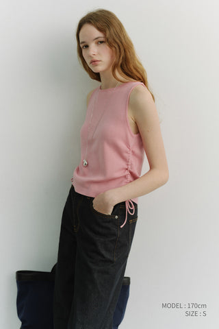 LAYERING KNIT TOP PINK