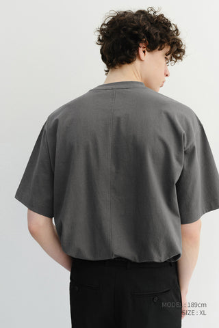 UNISEX ESSENTIAL LOOSE T-SHIRT WASHED CHARCOAL