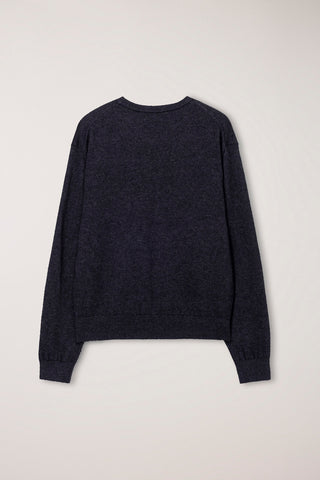 UNISEX ESSENTIAL CREWNECK SWEATER CHARCOAL GREY