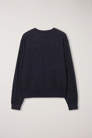 UNISEX ESSENTIAL CREWNECK SWEATER CHARCOAL GREY