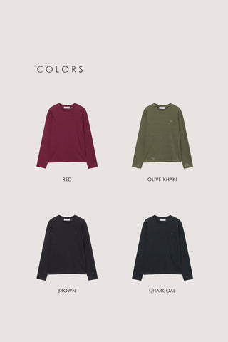 UNISEX MUTED STRIPED T-SHIRT BROWN