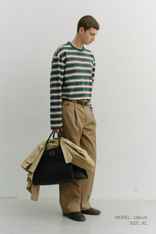 UNISEX STRIPED T-SHIRT GREEN STRIPE