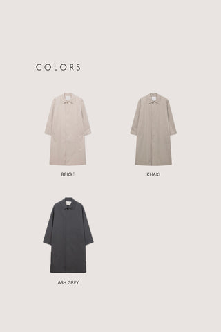 UNISEX REFINED MAC COAT BEIGE