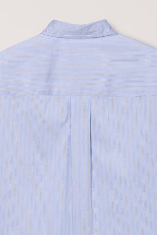 UNISEX CROPPED STRIPED SHIRT BLUE STRIPE