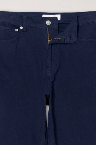 BRUSHED STRAIGHT JEANS NAVY