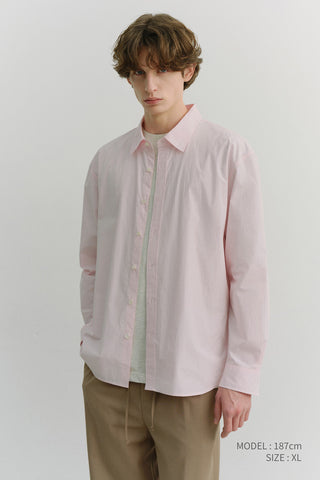 UNISEX SOFT POPLIN SHIRT SOFT PINK