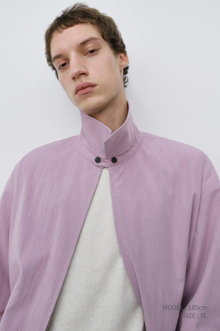 UNISEX COLLARED BLOUSON JACKET LAVENDER PINK
