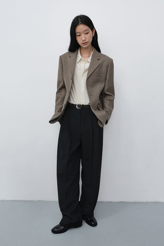 D-BUCKLE SUEDE BELT ESPRESSO