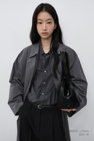 UNISEX REFINED MAC COAT ASH GREY