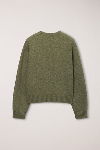 UNISEX SHAGGY DOG SWEATER OLIVE
