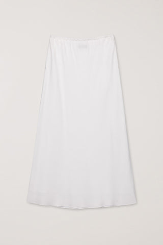 LINEN MAXI SKIRT WHITE