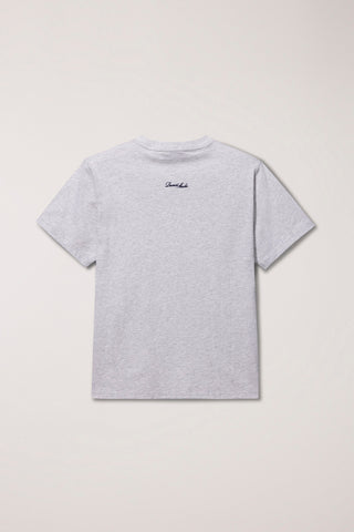 UNISEX CUPID ARCH LOGO T-SHIRT LIGHT MELANGE GREY