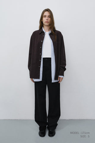 STRAIGHT CHINO SLACKS BLACK