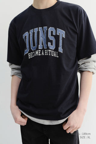 UNISEX VINTAGE ARCH LOGO T-SHIRT FRENCH NAVY