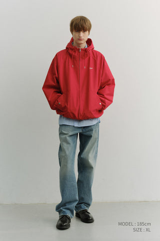 UNISEX LOGO WINDBREAKER RED