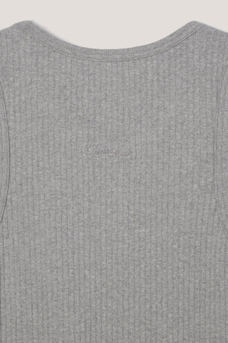 RELAXED SLEEVELESS TOP MELANGE GREY