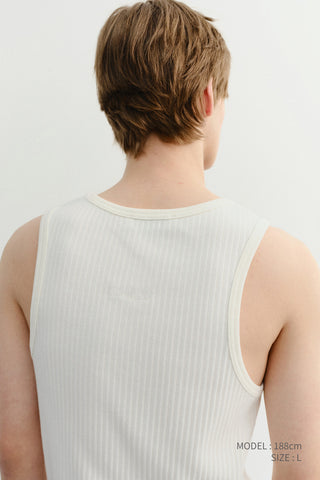 RELAXED SLEEVELESS TOP IVORY
