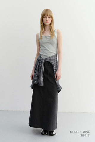 PETIT SLEEVELESS TOP MELANGE GREY