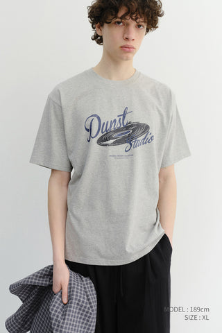 UNISEX VINYL T-SHIRT MELANGE GREY