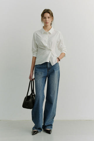 RELAXED WIDE JEANS CLASSIC BLUE