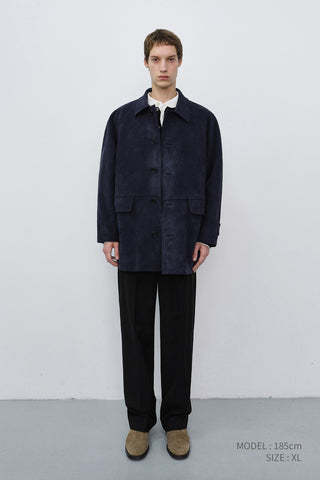 UNISEX LILY ALTER-SUEDE HALF JACKET BLUE NAVY