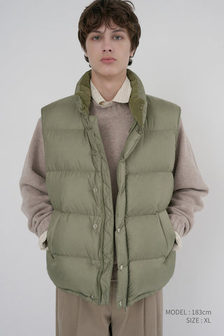 UNISEX GOOSE DOWN VEST SAGE GREEN