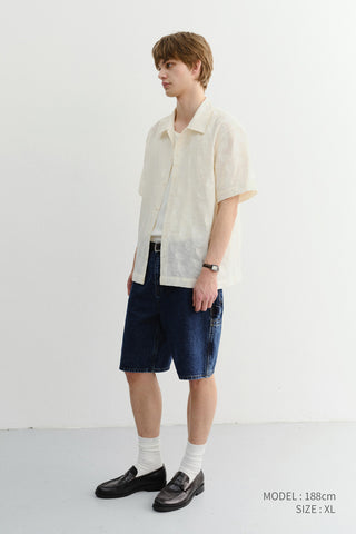 UNISEX HOLIDAY JACQUARD SHIRT CREAM JACQUARD