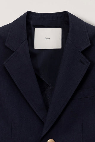 UNISEX CLASSIC LINEN JACKET NAVY