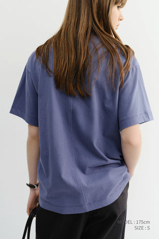 UNISEX ESSENTIAL LOOSE T-SHIRT WASHED BLUE NAVY